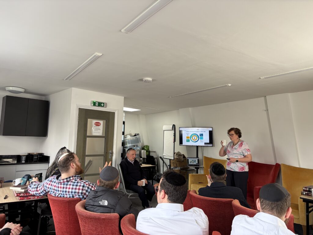 Hilary Cass speaking to the rabbinic training academy